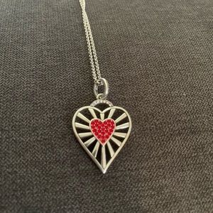 Sterling silver Brighton heart necklace